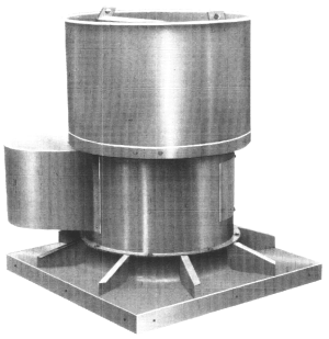 Roof exhaust tubeaxial fan ventilator exhauster